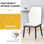Table de salle à manger en forme de marbre noir avec 8 chaises ergonomiques personnalisables en marbre 71 po x 35,4 po et chaises confortables-310970242