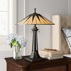 Battery Powered Live Edge Wood Table Lamp Loon Peak Base Color: Hickory Brown