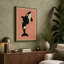 Leaping Orca Mid-Century - Wrapped Canvas-368844540-368844422