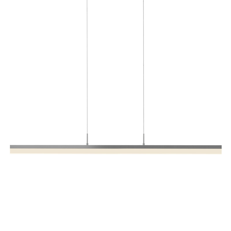 Stiletto 1 - Light LED Kitchen Island Pendant, Bright Satin Aluminum