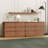 Dejesus 6-Drawer Dresser 47"W Double Dresser With Waveform Fluted Panel