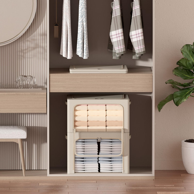 Boîte de rangement 3Pack, Beige
