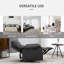 Fauteuil inclinable manuel une place en tissu lin pour salon-615821627