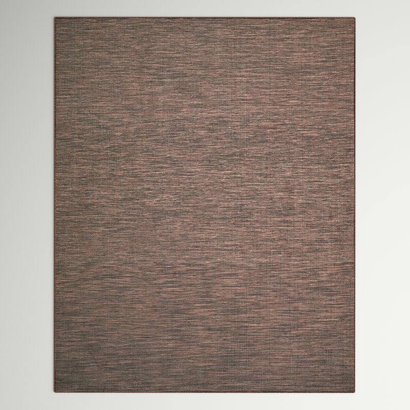 Lillehammer Solid Indoor/Outdoor Area Rug, Rectangle 10' x 14', Brown
