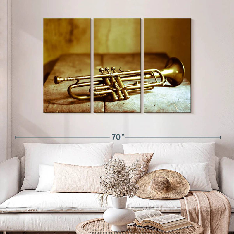 Abarca Old Golden Trumpet, H 32 po x l 50 po