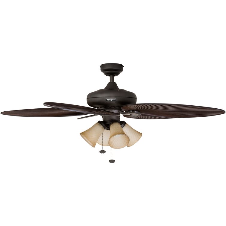 Palm Island 52'' Indoor/Outdoor Ceiling Fan with Light Kit
