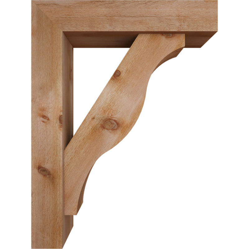 Support Funston Block avec support décalé, 48 po x 36 po, Cèdre rouge occidental de l 8 po (scié brut)