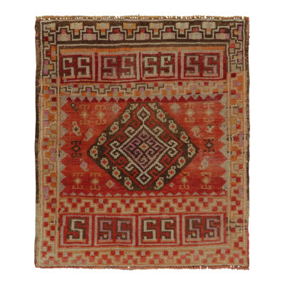 Vintage One-of-a-Kind 2'x3' Hand Knotted Area Rug