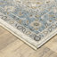 Tapis oriental en polyester tissé à la machine bleu / ivoire Raymir-615898928