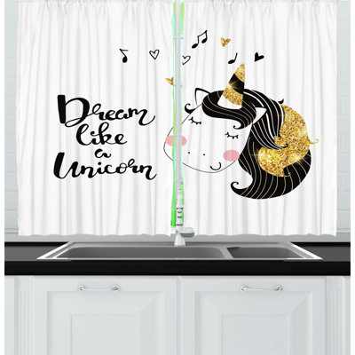 Ruffled Kitchen Curtain