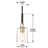 Ivy Bronx Friedman Clear Glass Pendant Light-1897078477-1946324554