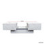 Table basse avec plateau coulissant, table centrale avec compartiment de rangement caché, table extensible pour le salon