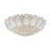 Moy 23.62 Inch Modern Crystal Flush Mount Lotus Chandelier Luxury Embedded Ceiling Light with Remote Control