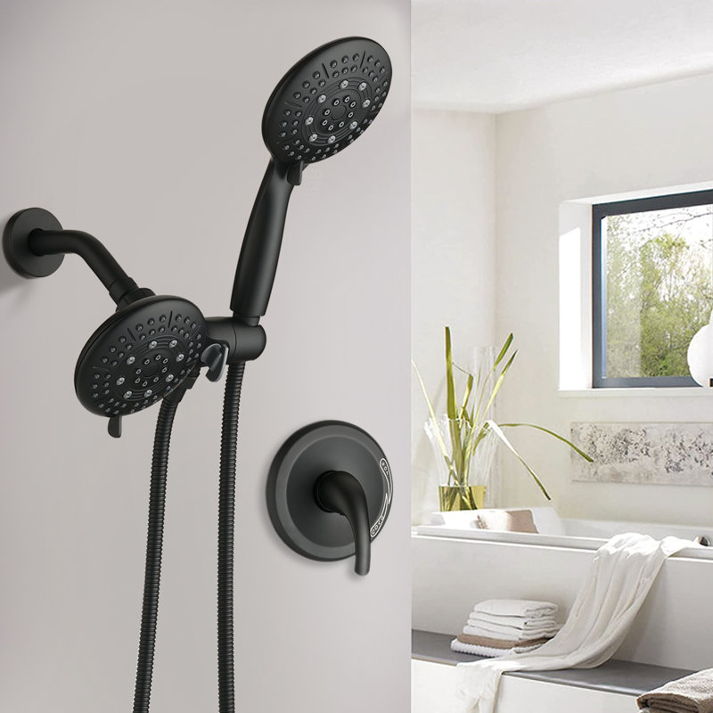 All-In-One Kit with Rough in-Valve, Matte Black