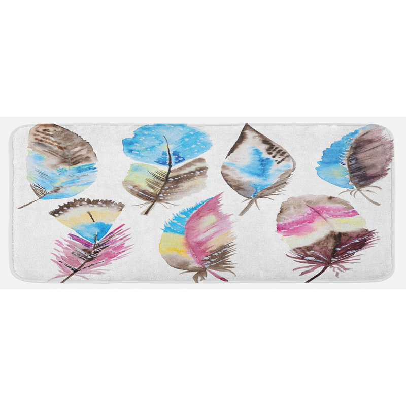 Tapis de cuisine abstrait multicolore Boho