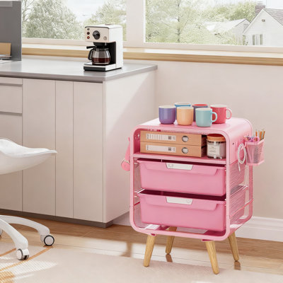 Table de chevet pour enfants avec tiroir de rangement, table de bout avec panier et crochets, petite table de chevet pour chambre à coucher, salon, dortoir et bureau
