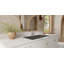 Lavabo de salle de bain encastrable en résine 31,4 po x 16,7 po Badeloft UB-05-L-GBLK-138194216