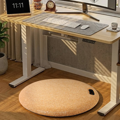Tapis de bureau pour bureau debout en liège naturel 24 po - Coussin ergonomique