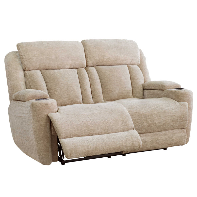 Power Reclining Sofa And Loveseat, Lucky Fawn