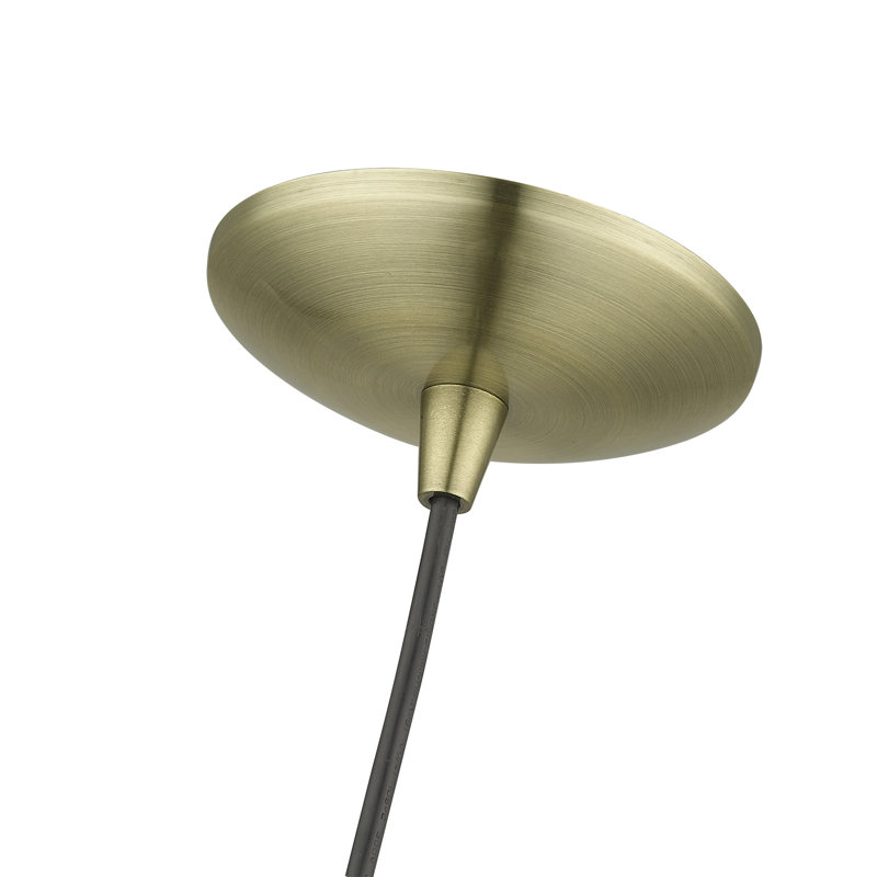 1 - Light Bell Pendant, Antique Brass