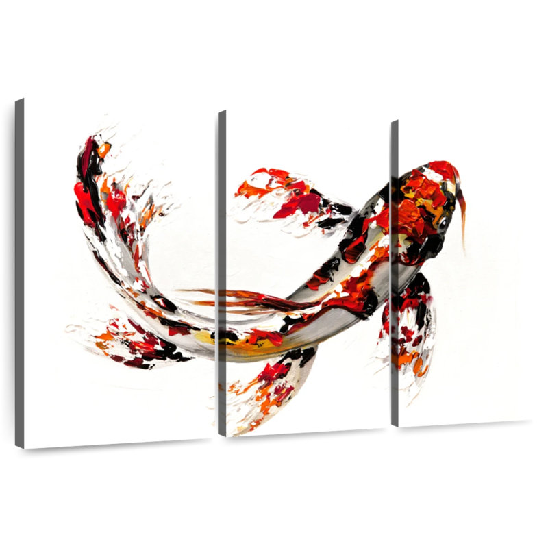 Brampt Single Koi Fish, 36" H x 57" W
