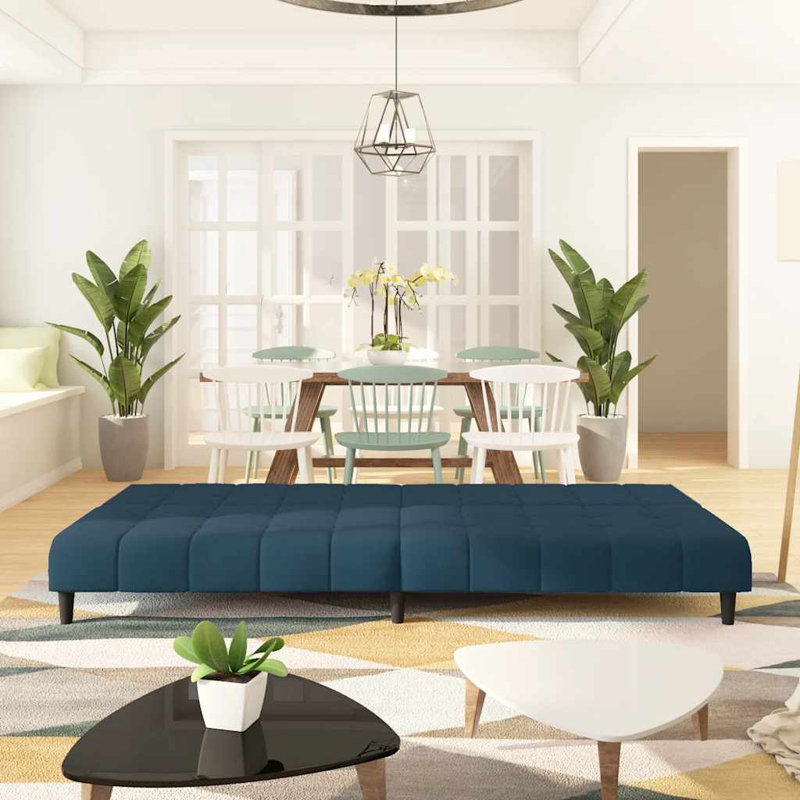 Sharees 78.7'' Velvet Sofa, Blue Velvet