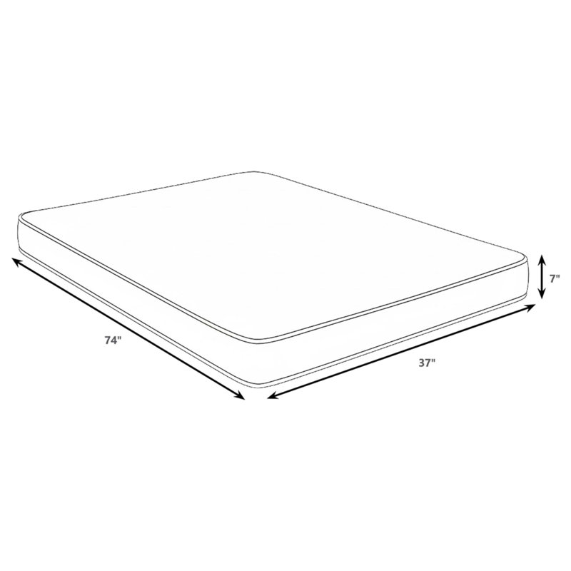 Cienaga White Bamboo Cover Twin Mattress