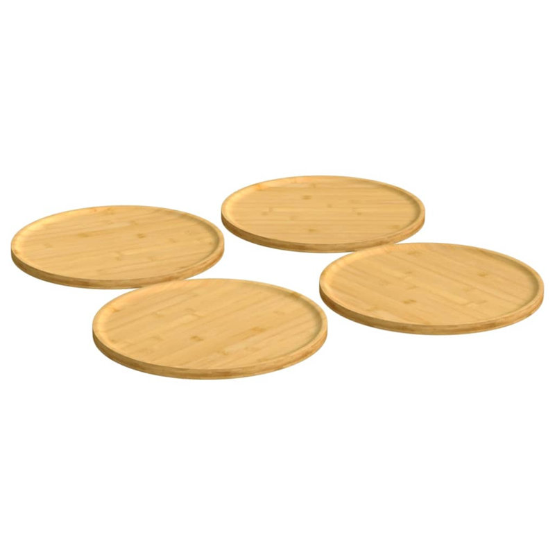 Plat à pizza en bois massif 12,6 po VidaXL