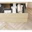 Armoire murale 30 "avec un tiroir et une tablette ouverte, sans comptoir ni lavabo, sans robinet ni drain, finition texturée en travertin-1255888057