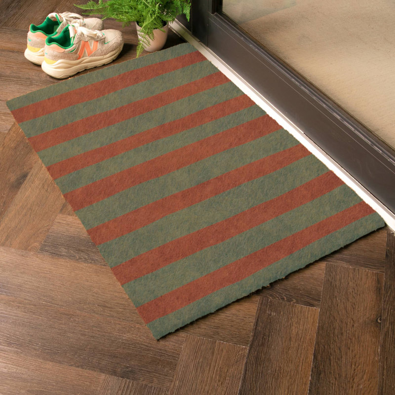 Wiggly Stripes Coir Doormat, 60cm W x 90cm L
