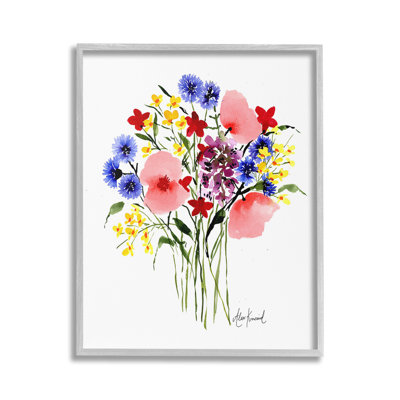 «Varied Flower Cluster Single Photo Frame» par Alexandria Gilbert Kincaid sur toile