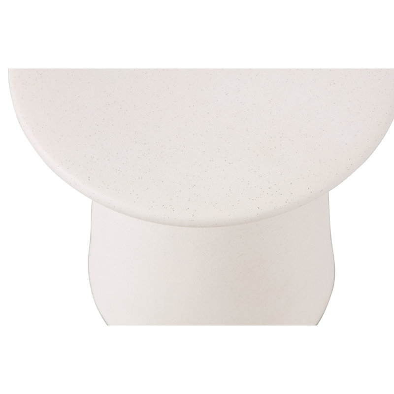 Armonk Button Sidetable Ceramics 45x35Øcm, White