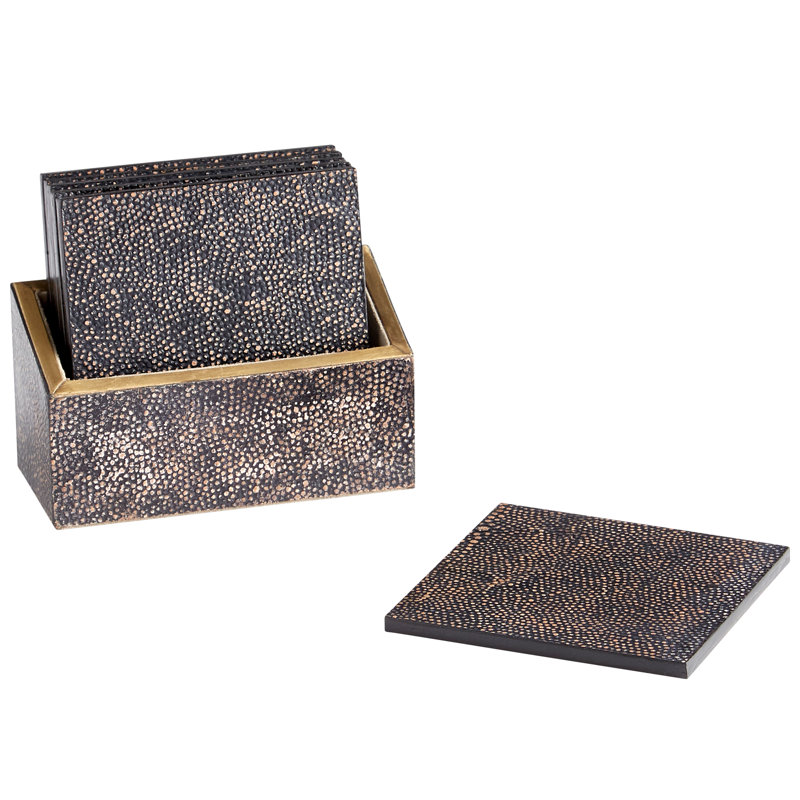 Arless Rectangle 6 Piece Coaster Set