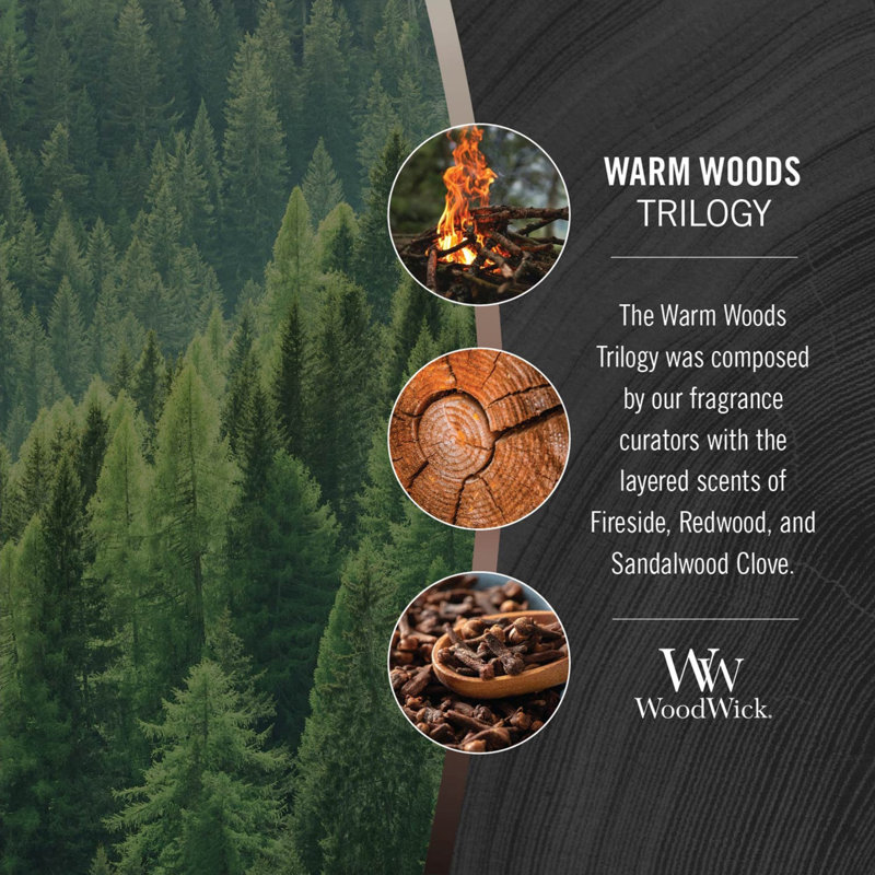  Warm Woods Scented Trilogy Ellipse Candle