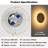 Modern Wall Sconces, Round Wood Led Wall Lamp, 25w, 2500lm Wall Light For Bedroom (set Of 2)