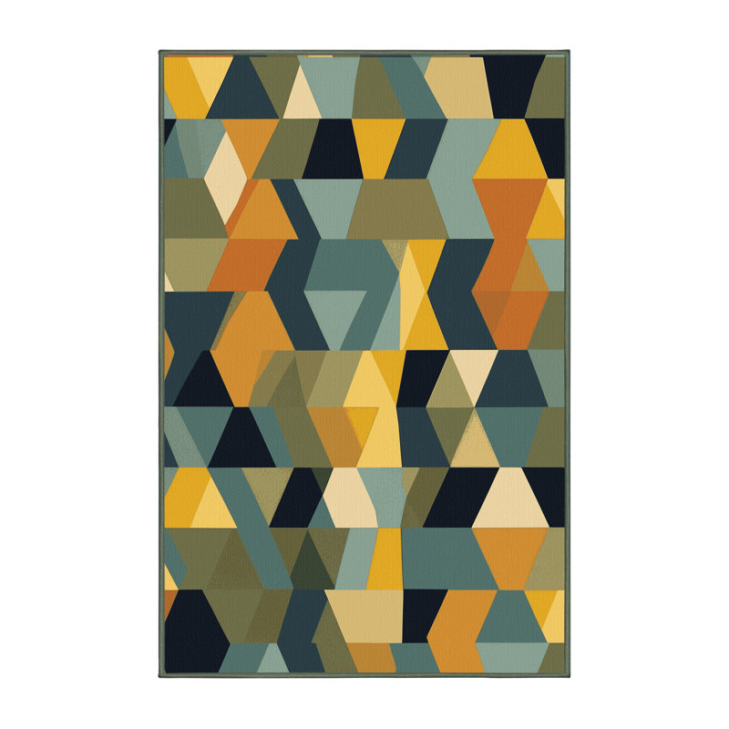 Terra Pixels Rug, Rectangle 4' x 6'