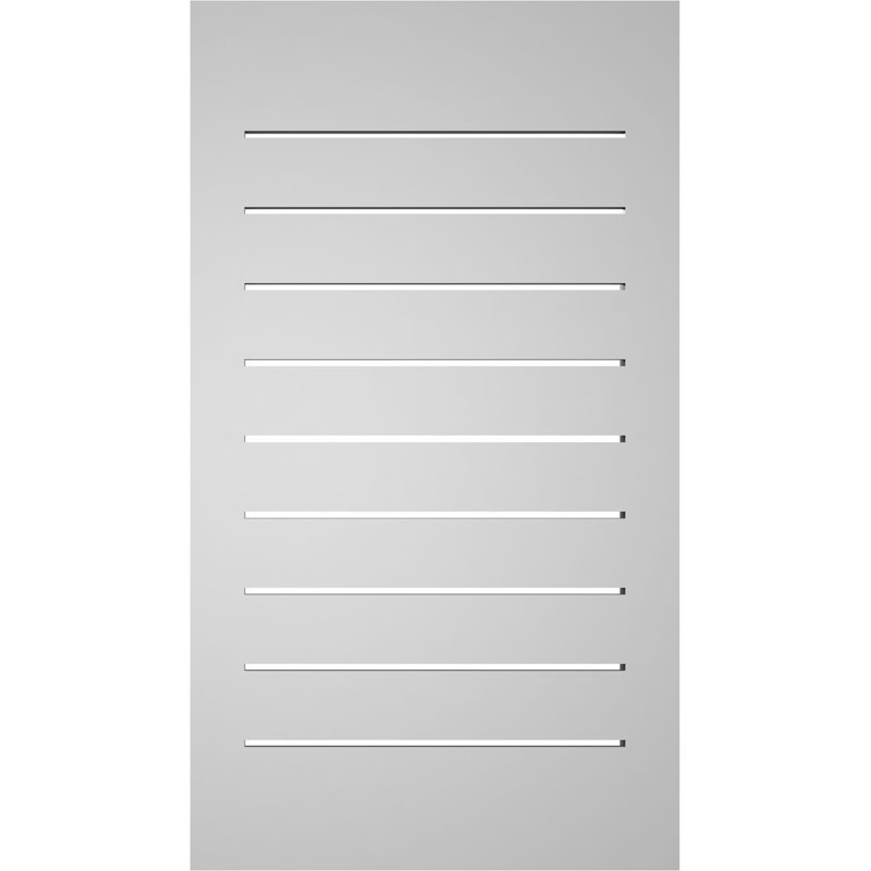 Évent à pignon fonctionnel en uréthane rectangulaire à fixation en surface, brun clair apprêté, H 32 po x l 18 po x P 1,5 po