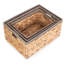 Wicker Rectangular Rope Border 3 Piece Basket Set