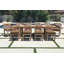 Monterey Outdoor 11 - Piece Teak Dining Set with Cushions-1453311345