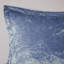 Lit simple / simple en velours bleu pervenche - rembourrage, édredon diamant, 1 taie décorative, coussin, édredon lavable pour avec, 2 taies décoratives, machine