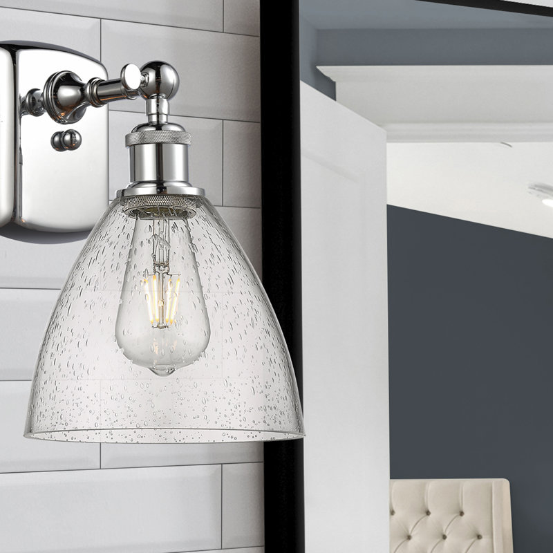 Shauna Armed Sconce, LED, Polished Chrome