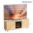 Fireplace Media Console – Compatible With 18" Electric Insert, 1400w 7-level Brightness Flames, 62-82℉ Adjustment, Remote & Timer