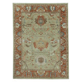 One-of-a-Kind Rectangle 9'1" X 12'2" Hand Knotted Area Rug