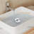 Rectangular Ceramic Vessel Sink, 5.5" H X 18.9" L X 14.37" W, Fits 3.35" Countertop Hole