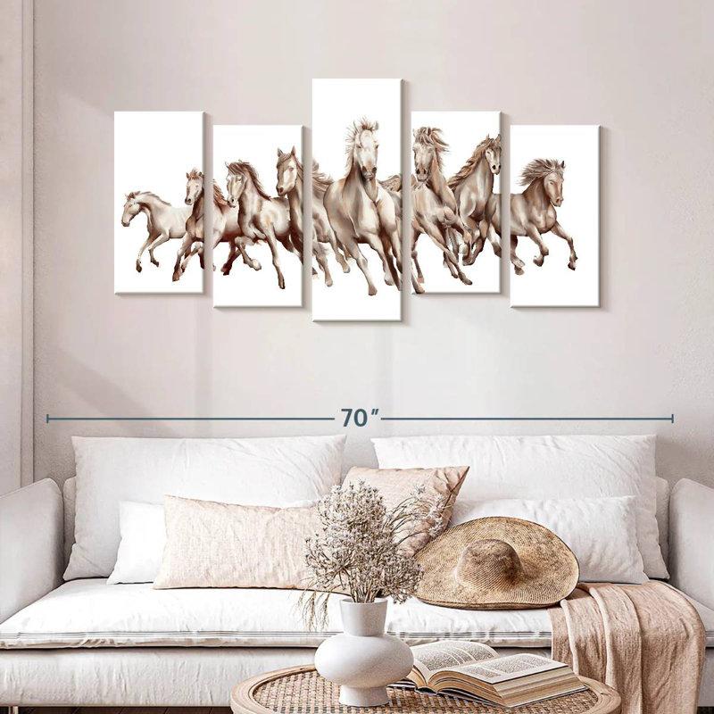Brampt 8 Horses, 27" H x 54" W