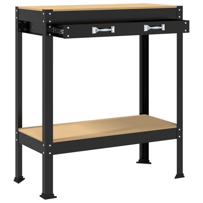 Engineered Wood Top Workbench, 91cm H x 80cm W x 40cm D