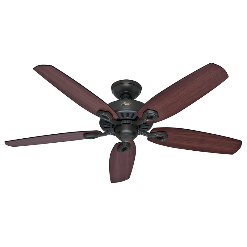 132cm Ceiling Fan, Brazilian Cherry/Yellow Walnut, New Bronze