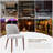 Dining Chairs Set of 2/4/6/8, Upholstered Fabric Side Chairs with Padded Seat-983631439-983631792