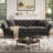 82 Inch Chesterfield Loveseat Sofa,tuxedo Arms Modern Couch Velvet Fabric-1144231722