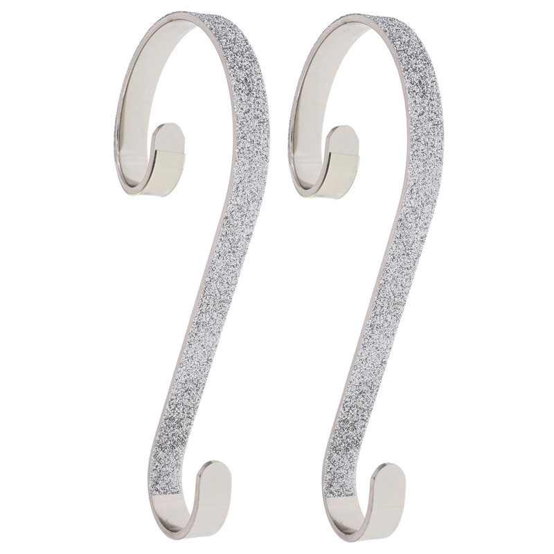 Glitter Stocking Holder, Silver